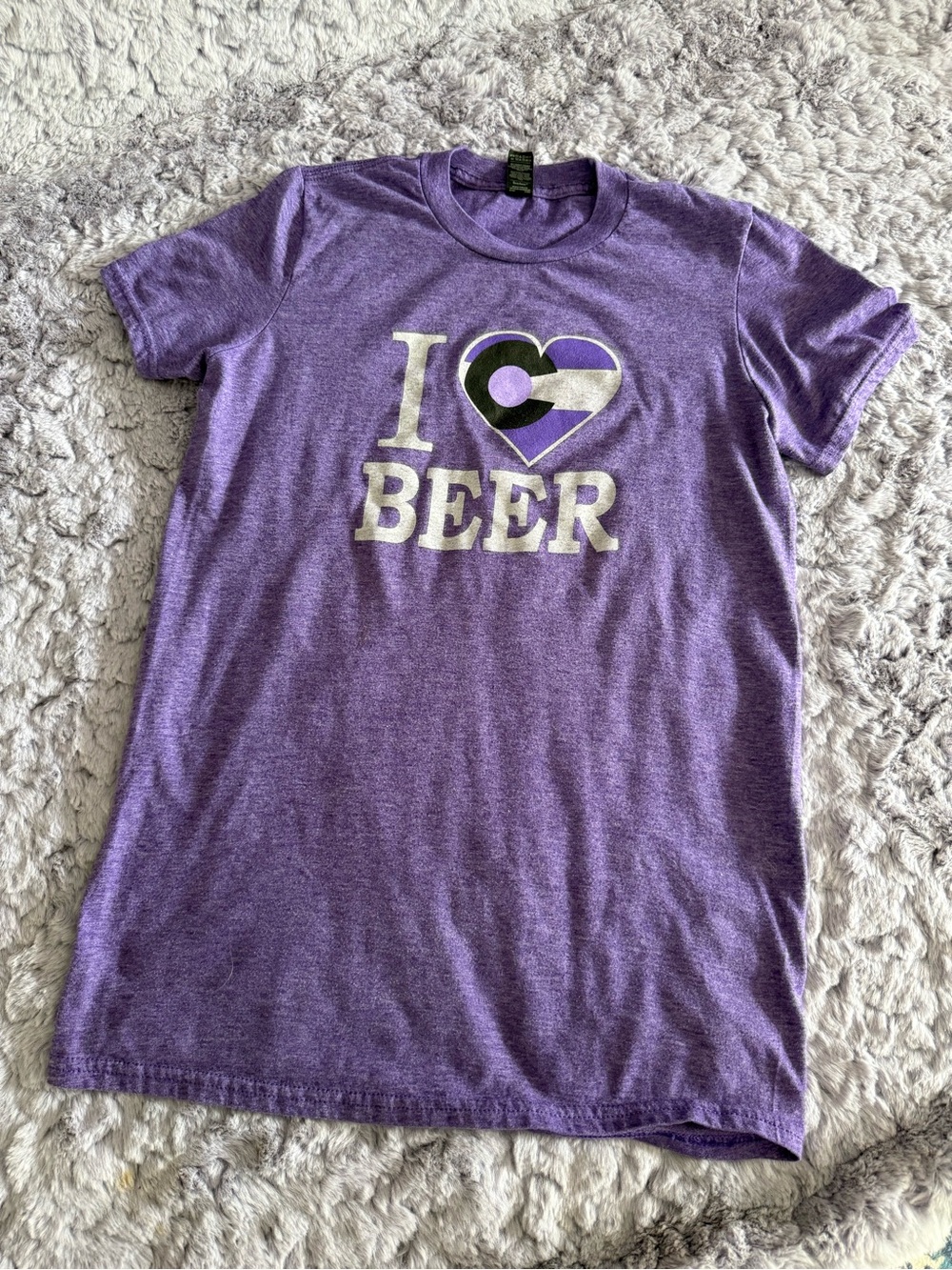 I 💜 Beer | Colorado Rockies Purple Lightweight Tee
